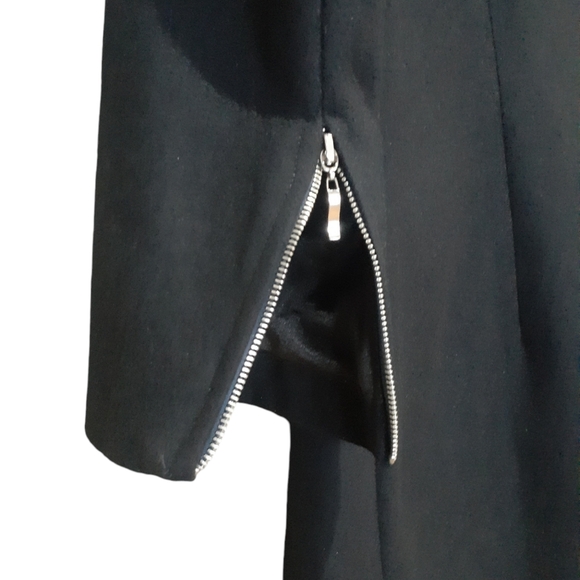 Two Women & A Trunk Women's Wool Blend Mid Length Jacket Dark Navy Size Large - Picture 4 of 7